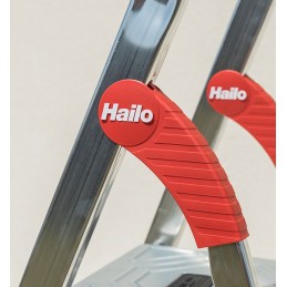 Escabeau professionnel aluminium HAILO marches XXL