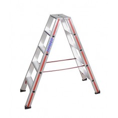 Escabeau double à marches HYMER 8024