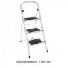 Marchepied echelle professionnelle 3 marches, blanc