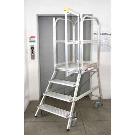 Escaliers doubles à marches - plateforme de travail PALCO - SVELT