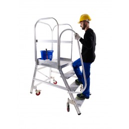 Escaliers doubles à marches - plateforme de travail PALCO - SVELT
