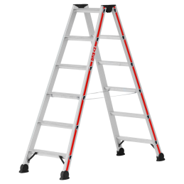Escabeau professionnel double à marches HYMER 4124