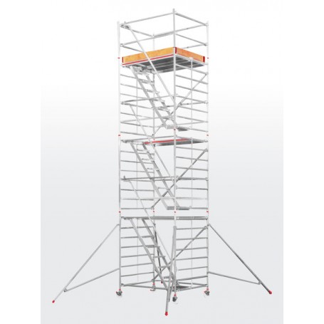 Echafaudage roulant SC60 avec escaliers intérieurs - plateforme 1,50 x 1,90 m