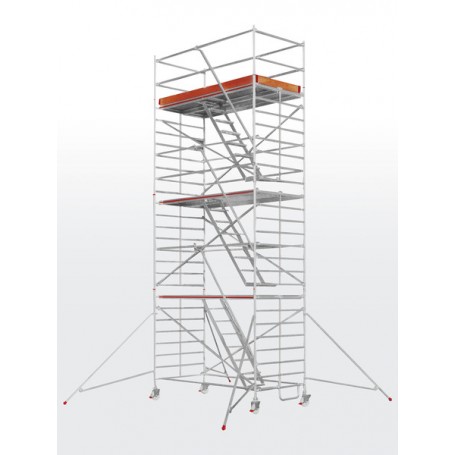 Echafaudage roulant SC60-6573 avec escaliers intérieurs (plateforme 1,50 x 2,95 m)