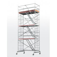 Echafaudage roulant HYMER SC60-6273 avec escaliers intérieurs (plateforme 1,50 x 2,95 m)